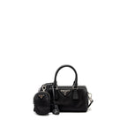 PRADA TOP HANDLE RE-EDITION 2005 NYLON BAG BLACK SHW