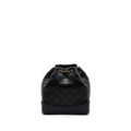 CHANEL SMALL GABRIELLE BACKPACK AGED CALFSKIN BLACK MULTICOLOUR HARDWARE