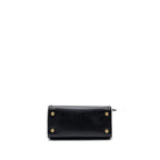 PRADA TOTE BAG SAFFIANO CALFSKIN BLACK / WHITE GHW