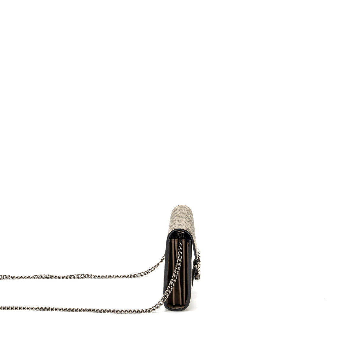 GUCCI DIONYSUS WALLET ON CHAIN GG SUPREME CANVAS / LEATHER BEIGE SHW