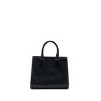 PRADA TOTE BAG SAFFIANO CALFSKIN BLACK / WHITE GHW