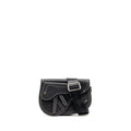 DIOR X KAWS POUCH SADDLE BAG LEATHER BLACK SHW