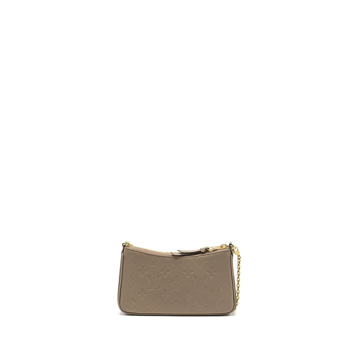 LOUIS VUITTON EASY POUCH ON STRAP MONOGRAM EMPREINETE GREY GHW