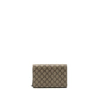 GUCCI DIONYSUS WALLET ON CHAIN GG SUPREME CANVAS / LEATHER BEIGE SHW