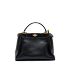 FENDI MEDIUM PEEKABOO BAG LEATHER BLACK GHW