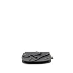 DIOR X KAWS POUCH SADDLE BAG LEATHER BLACK SHW