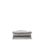 DIOR DIORAMA FLAP BAG PATENT MICRO-CANNAGE LEATHER METALLIC SILVER SHW