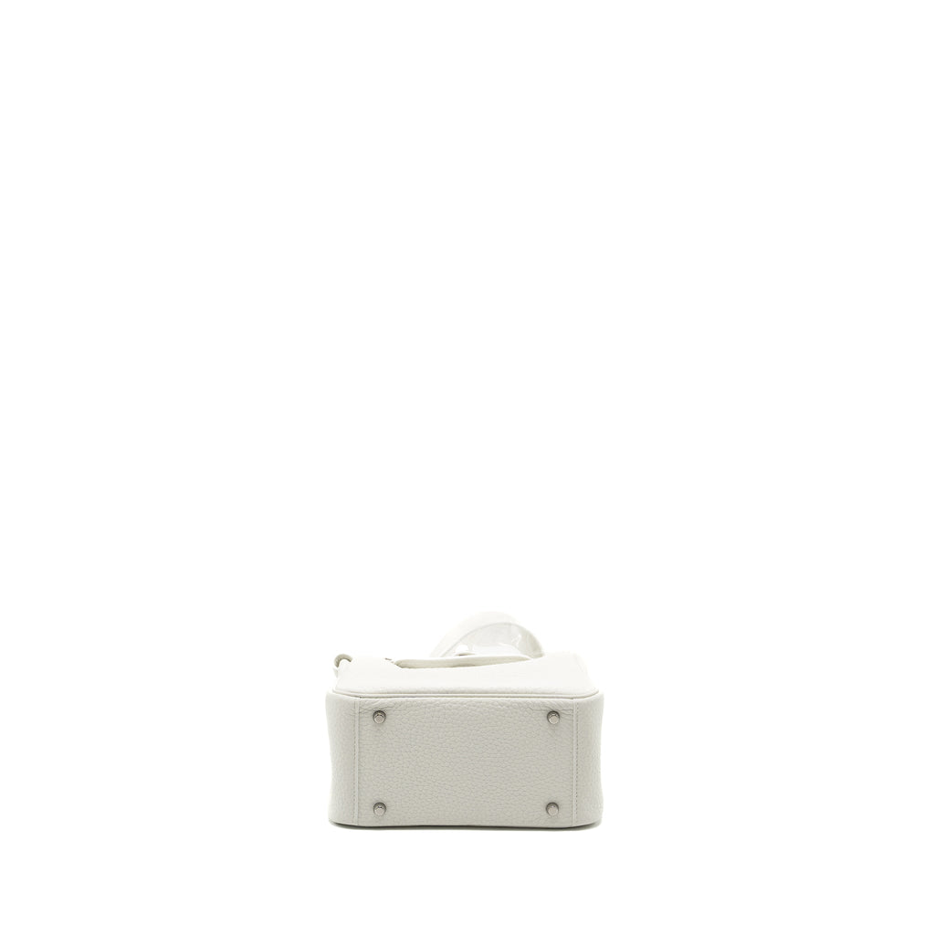 HERMES MINI LINDY CLEMENCE NEW WHITE SHW