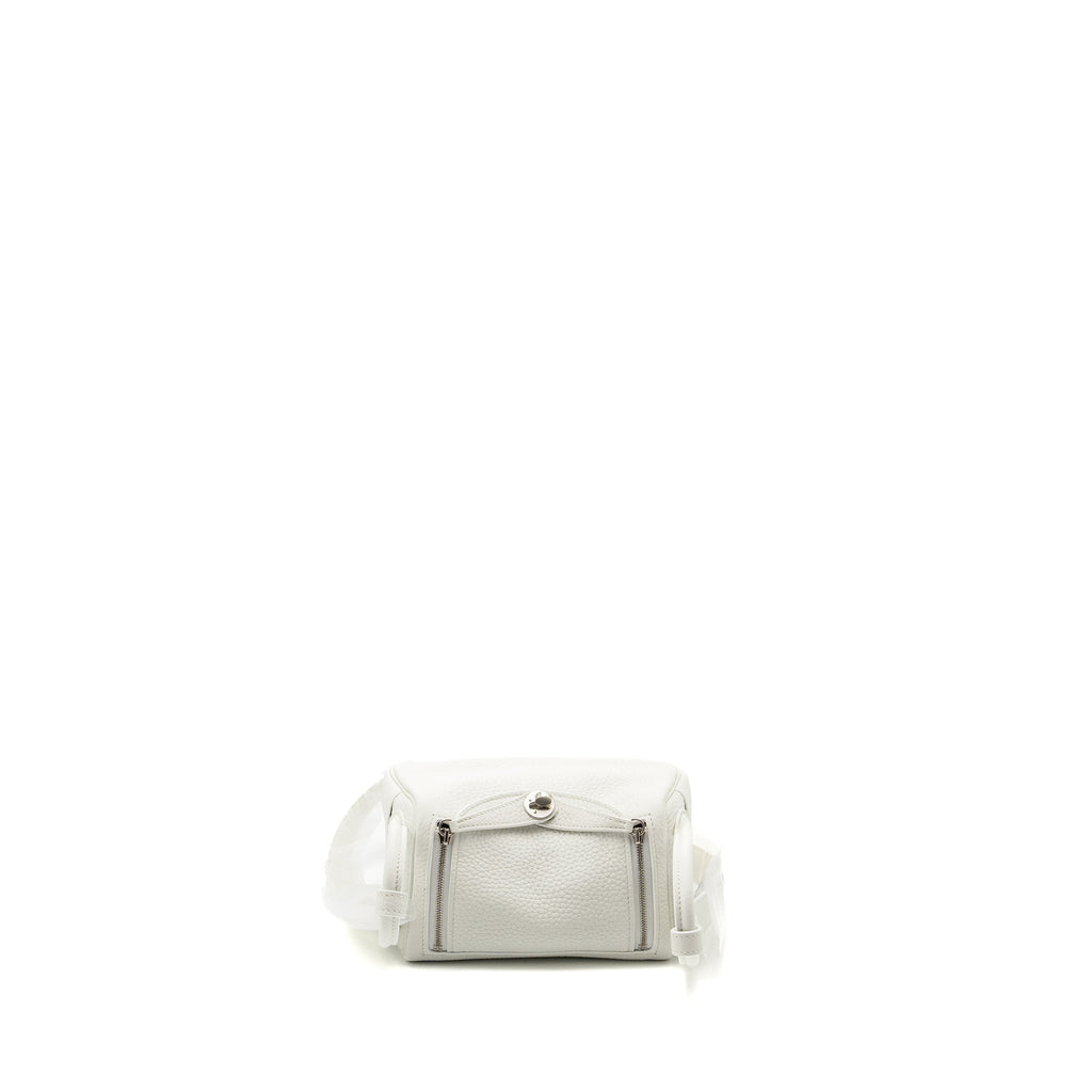 HERMES MINI LINDY CLEMENCE NEW WHITE SHW