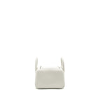HERMES MINI LINDY CLEMENCE NEW WHITE SHW