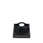 CHANEL 24C MINI 31 BAG SHINY CALFSKIN BLACK LGHW(MICROCHIP)