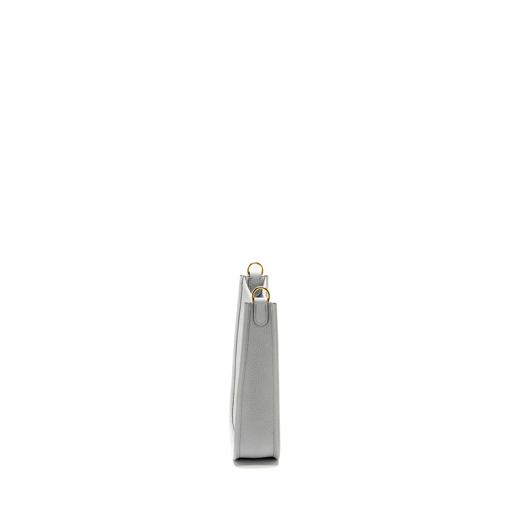 Hermes Mini Evelyne Clemence Bleu Pale/Gris Etain GHW