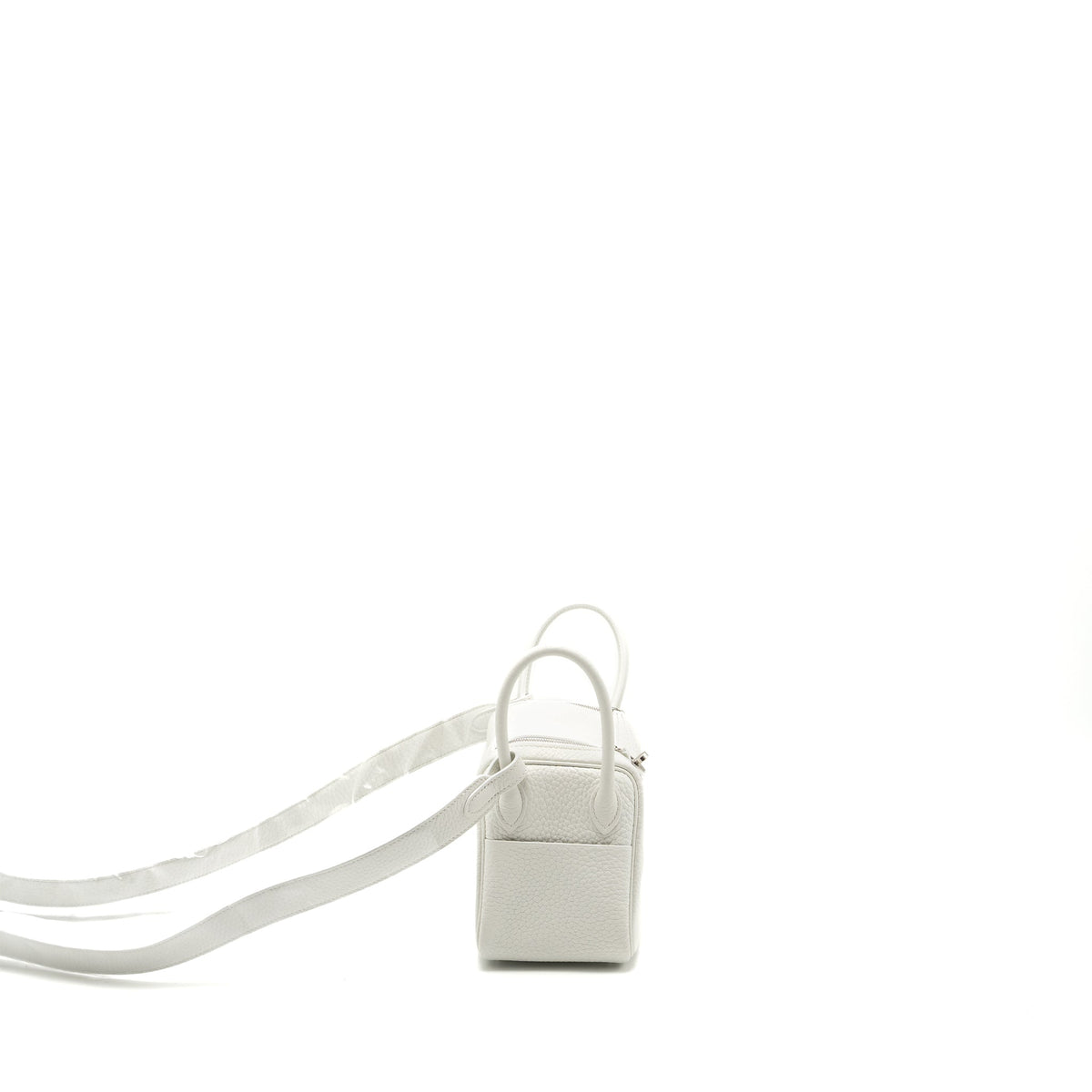 HERMES MINI LINDY CLEMENCE NEW WHITE SHW