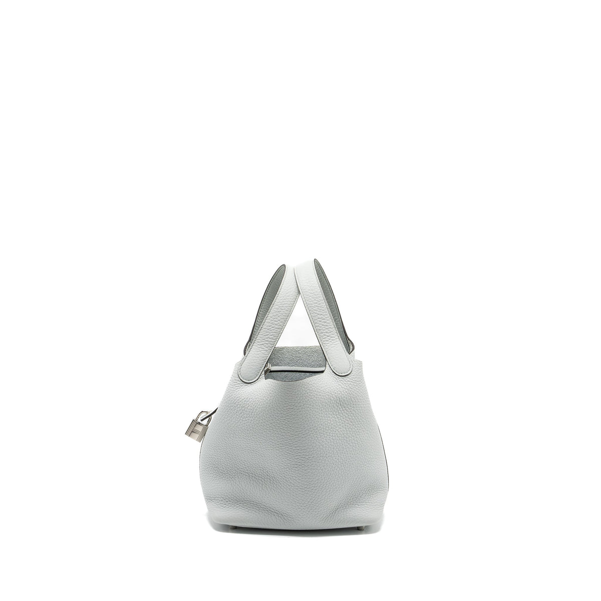 Hermes Picotin 18 Lock Bag Clemence Blue Pale SHW