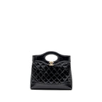 CHANEL 24C MINI 31 BAG SHINY CALFSKIN BLACK LGHW(MICROCHIP)