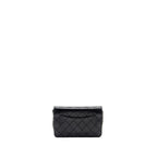 CHANEL 2.55 REISSUE WALLET ON CHAIN CALFSKIN BLACK RUTHENIUM HARDWARE