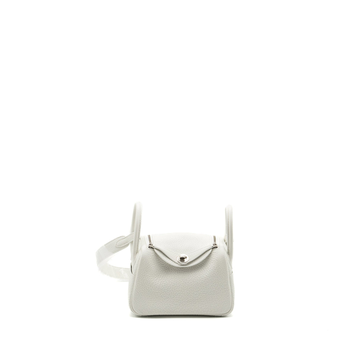 HERMES MINI LINDY CLEMENCE NEW WHITE SHW