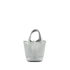 Hermes Picotin 18 Lock Bag Clemence Blue Pale SHW