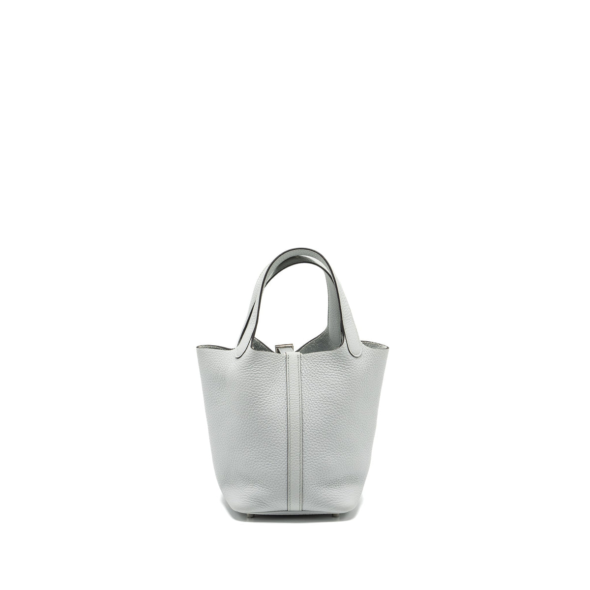 Hermes Picotin 18 Lock Bag Clemence Blue Pale SHW