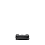 DIOR MINI CARO FLAP BAG CALFSKIN BLACK/ BLACK HARDWARE