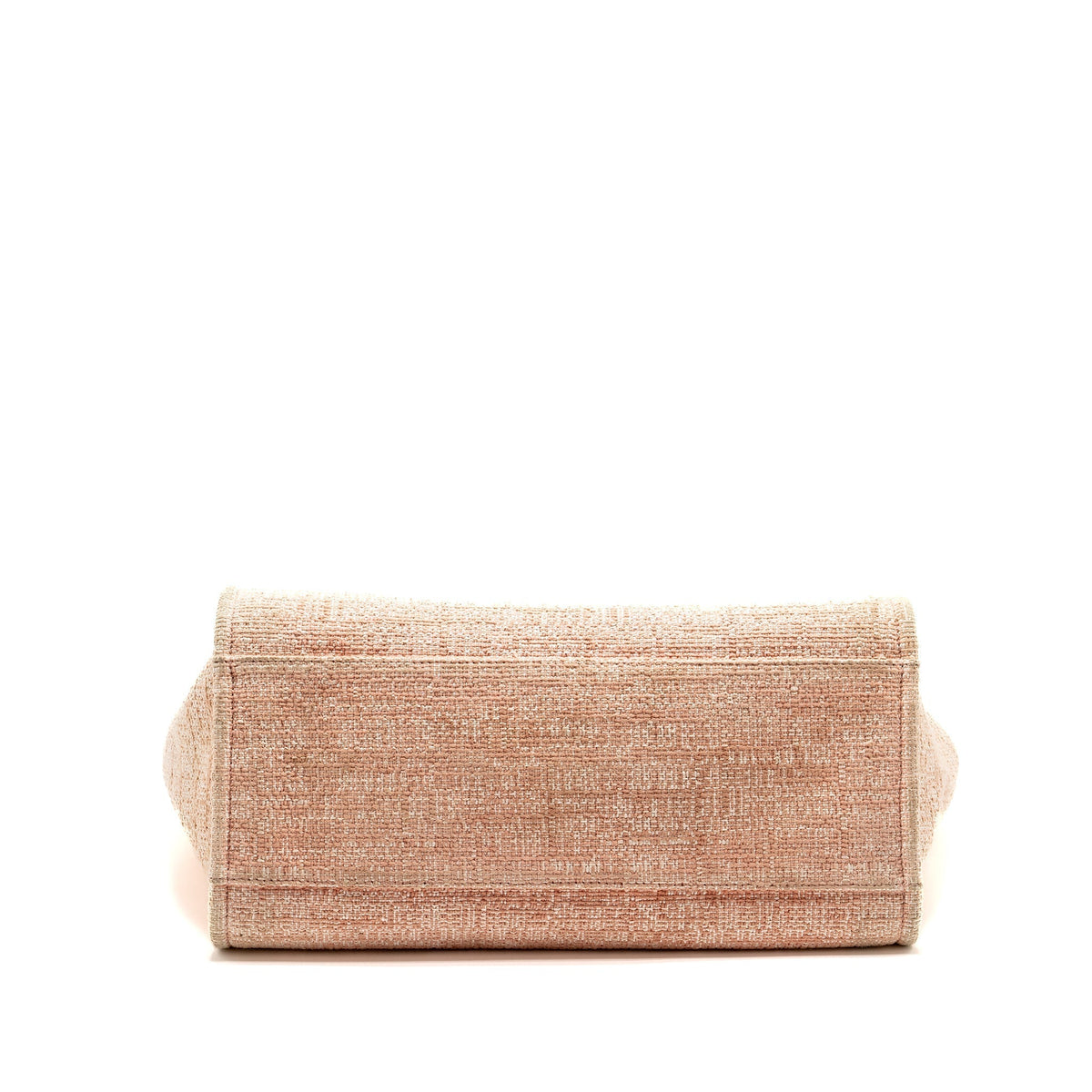 CHANEL DEAUVILLE TOTE BAG CANVAS/ CALFSKIN PINK SHW