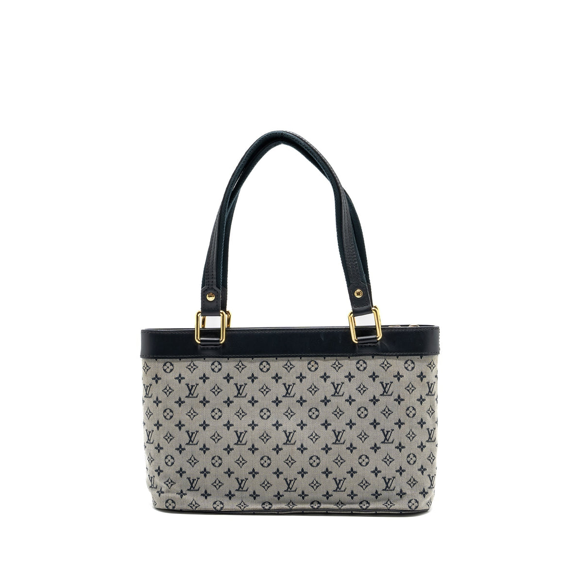 LOUIS VUITTON VINTAGE ZIP TOTE BAG FABRIC BLUE GHW