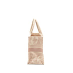 DIOR MEDIUM BOOK TOTE PINK TOILE DE JOUY EMBROIDERY