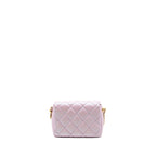 CHANEL MY PERFECT MINI SQUARE FLAP BAG CAVIAR PINK GHW (MICROCHIP)