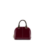 LOUIS VUITTON ALMA BB VERNI MIROIR PATENT DARK PINK GHW