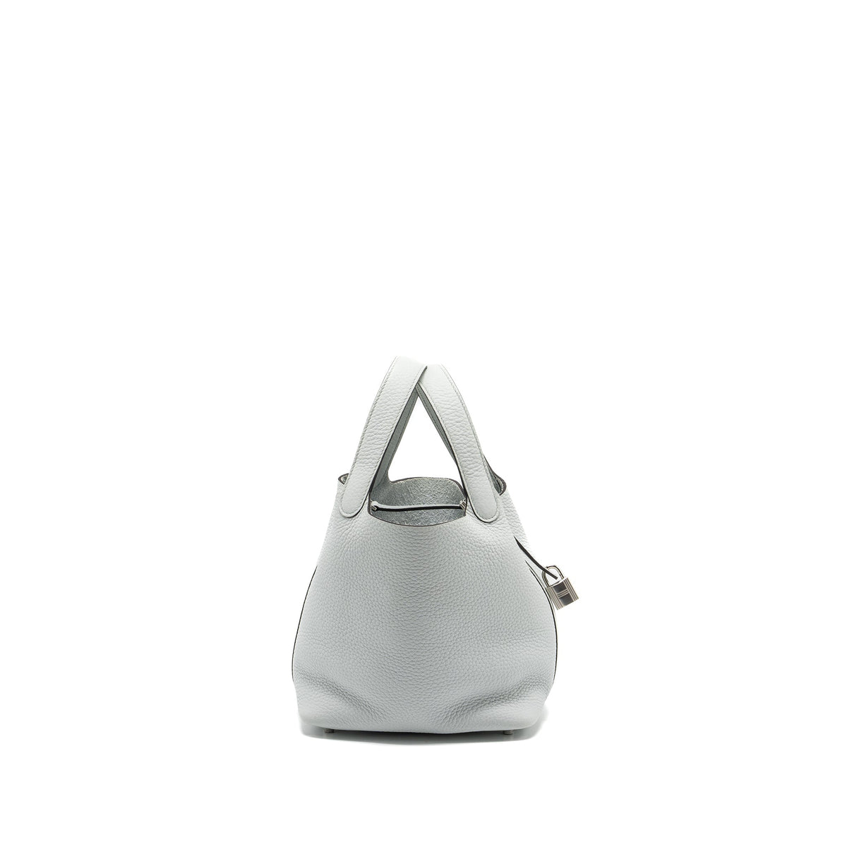 Hermes Picotin 18 Lock Bag Clemence Blue Pale SHW