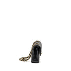 CHANEL SMALL CLASSIC DOUBLE FLAP BAG CAVIAR BLACK GHW (MICROCHIP)