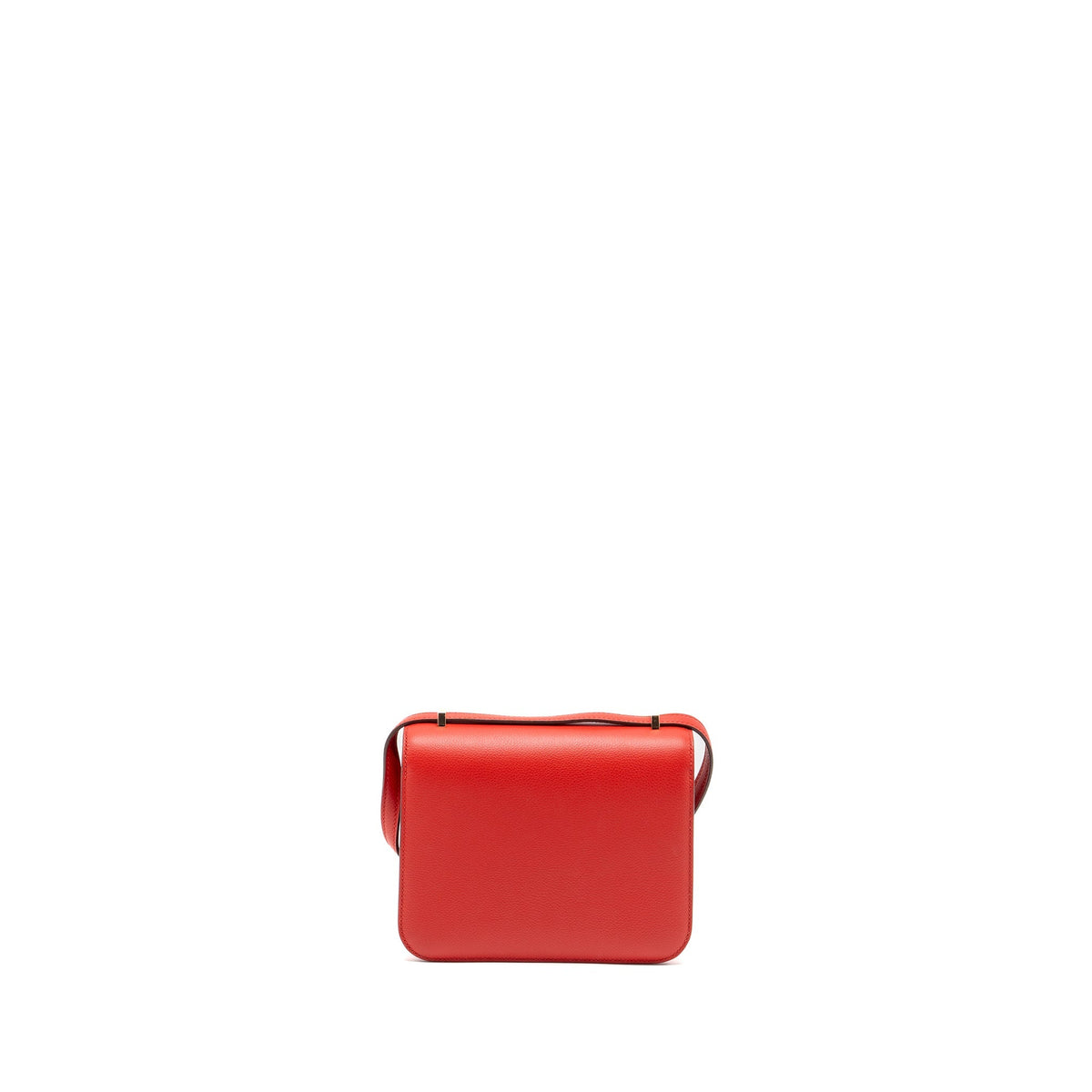 Hermes Mini Constance Evercolor Rouge De Coeur GHW
