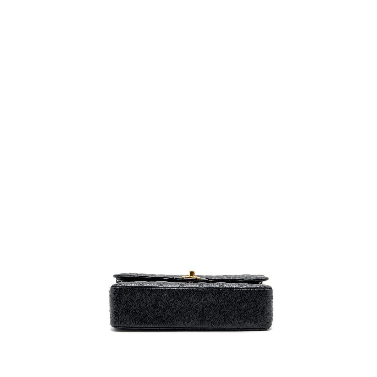 CHANEL MEDIUM CLASSIC DOUBLE FLAP BAG CAVIAR BLACK GHW