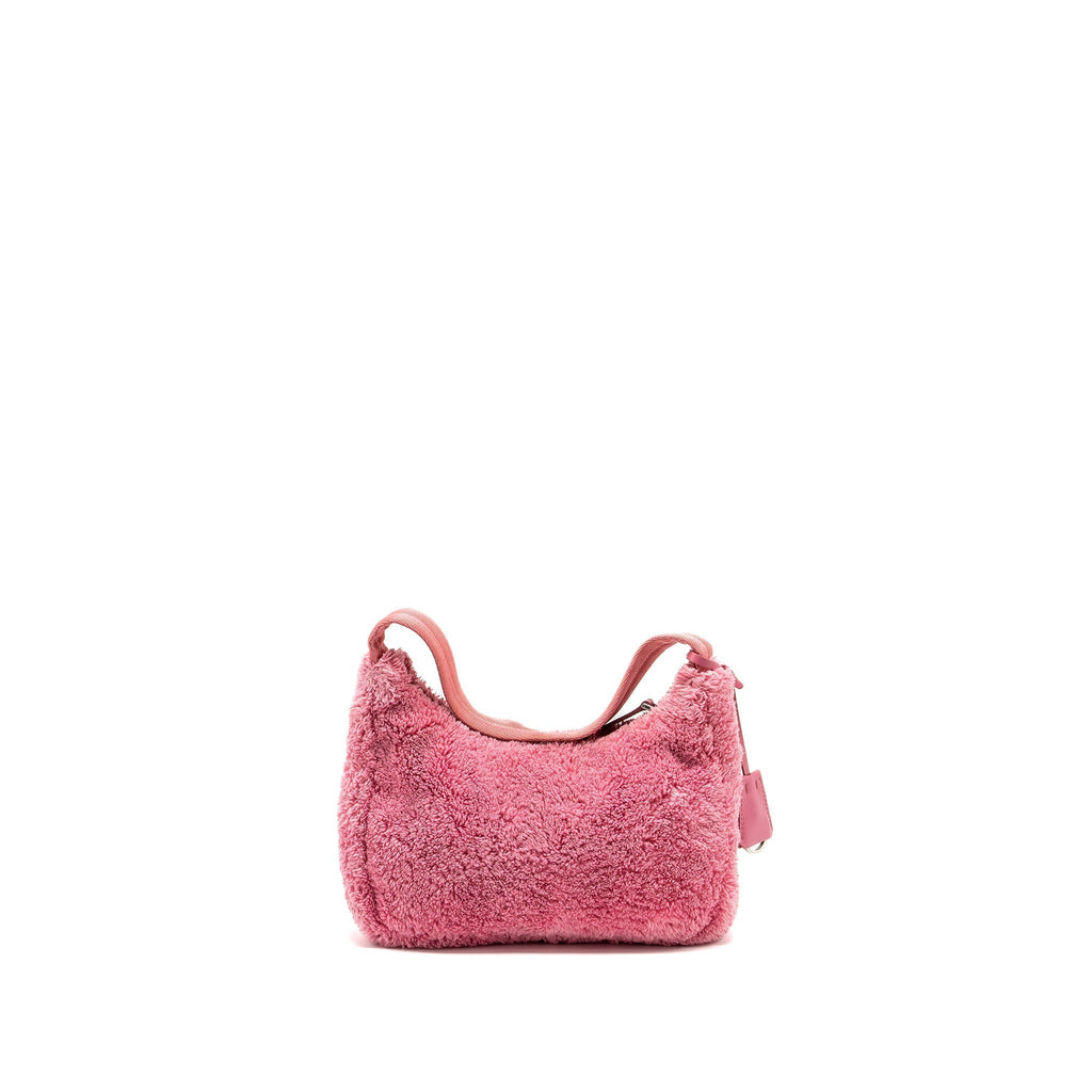 PRADA RE-EDITION 2000 TERRY MINI BAG PINK SHW