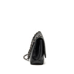 CHANEL MAXI CLASSIC SINGLE FLAP BAG LAMBSKIN BLACK SHW