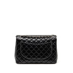 CHANEL MAXI CLASSIC SINGLE FLAP BAG LAMBSKIN BLACK SHW