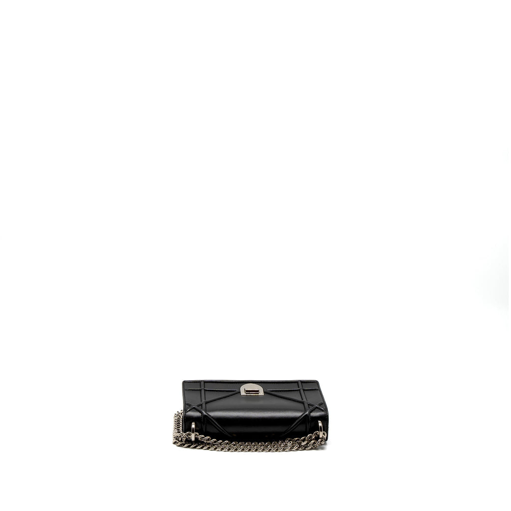 DIOR MINI DIORAMA BAG CALFSKIN BLACK SHW