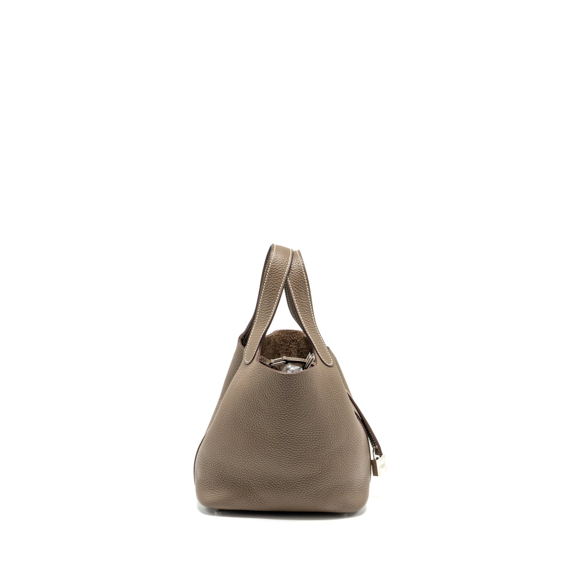 Hermes picotin 18 lock bag clemence Etoupe SHW