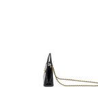 CHANEL 24P MINI SHOPPING TOTE/ KELLY BAG CALFSKIN BLACK GHW (MICROCHIP)