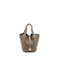 Hermes picotin 18 lock bag clemence Etoupe SHW