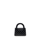 CHANEL 24P MINI SHOPPING TOTE/ KELLY BAG CALFSKIN BLACK GHW (MICROCHIP)
