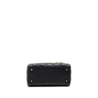 DIOR MEDIUM LADY DIOR EMBELLISHED CANNAGE LIMITED EDITION CALFSKIN BLACK LGHW