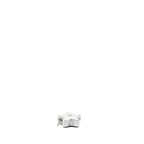 CHANEL STAR COIN PURSE/CHARM QUILTED LEATHER METALLIC SILVER SHW (MICROCHIP)
