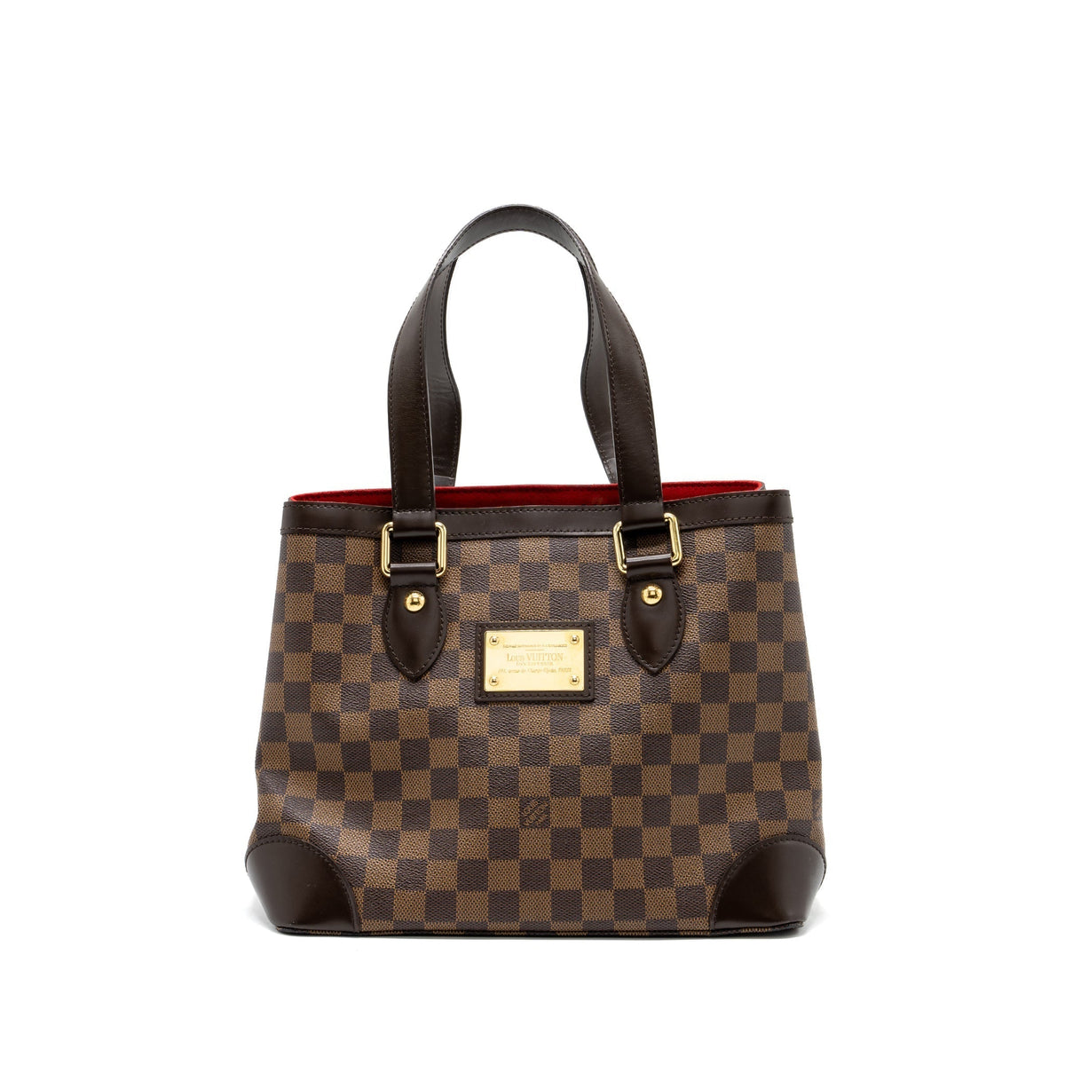LOUIS VUITTON HAMPSTEAD TOTE BAG DAMIER EBENE GHW