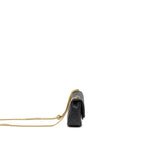 CHANEL 24P COCO LOVE SMALL FLAP BAG ADJUSTABLE CHAIN CAVIAR BLACK BRUSH GHW (MICROCHIP)