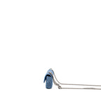 CHANEL COCO LOVE MINI CLUTCH WITH CHAIN DENIM BLUE SHW(MICROCHIP)
