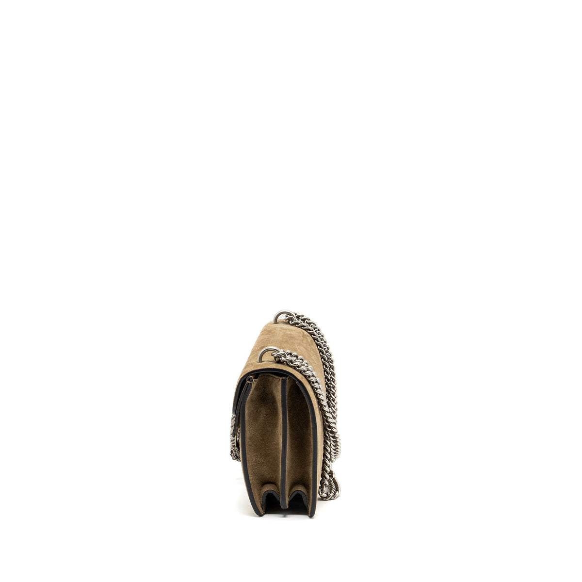 GUCCI DIONYSUS SHOULDER BAG SUEDE LEATHER LIGHT BROWN SHW