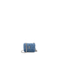 CHANEL COCO LOVE MINI CLUTCH WITH CHAIN DENIM BLUE SHW(MICROCHIP)