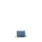 CHANEL COCO LOVE MINI CLUTCH WITH CHAIN DENIM BLUE SHW(MICROCHIP)