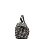 DIOR VINTAGE BOWLING BAG BLUE OBLIQUE CANVAS SHW